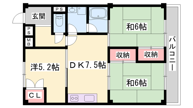 物件間取画像