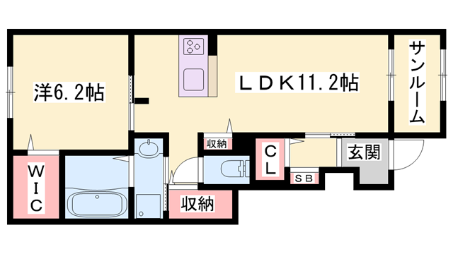 物件間取画像