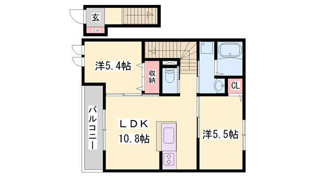 物件間取画像