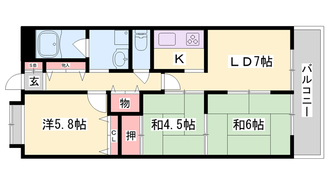 物件間取画像