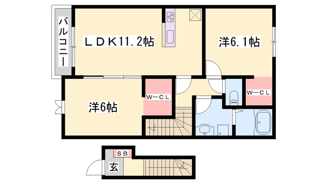 物件間取画像