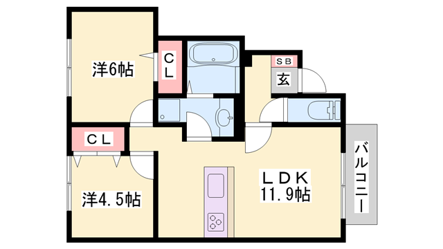 ルースコンフォールの物件間取画像