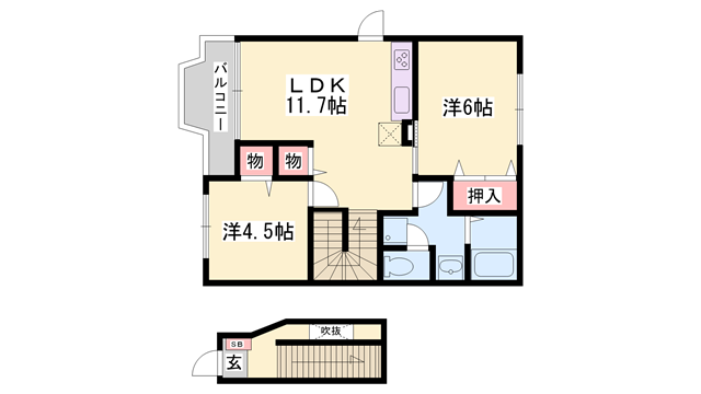 物件間取画像