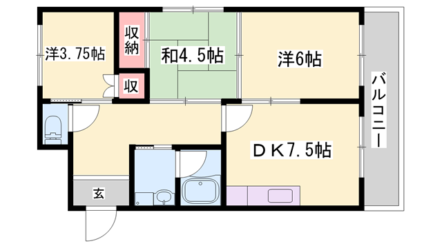 ヴィークル白浜の物件間取画像