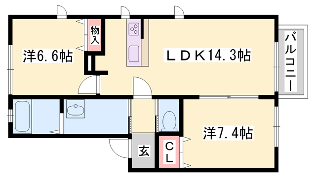 物件間取画像