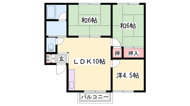 キャスティ・イダ B棟の物件間取画像