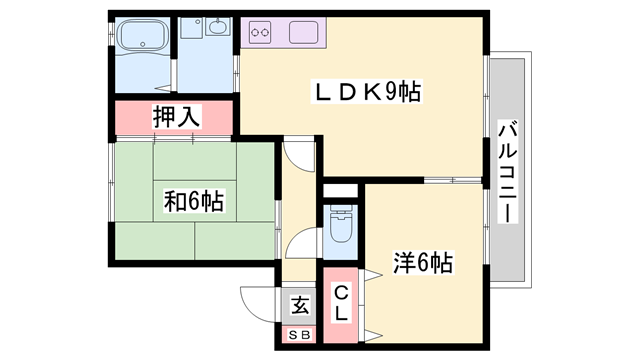 ファミールコートK A棟の物件間取画像