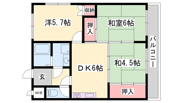 物件間取画像