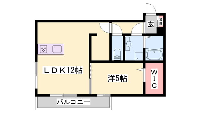 D‐PLACE駅南大路の物件間取画像