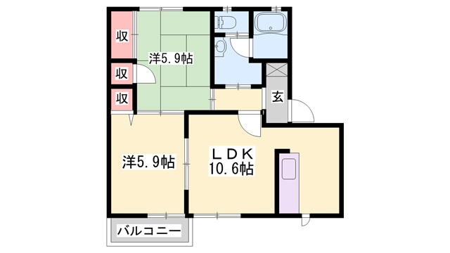 物件間取画像