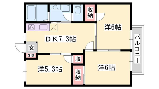 物件間取画像