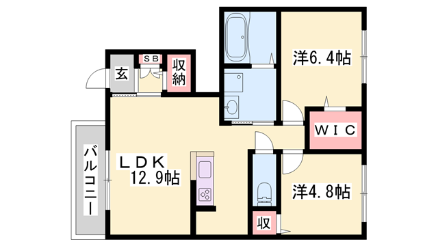 物件間取画像