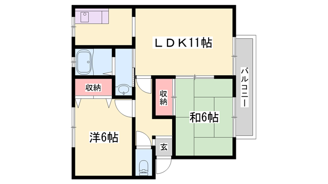 ソシアⅠの物件間取画像
