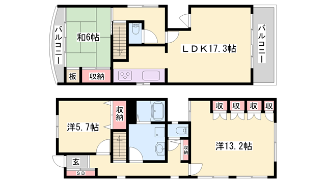 物件間取画像