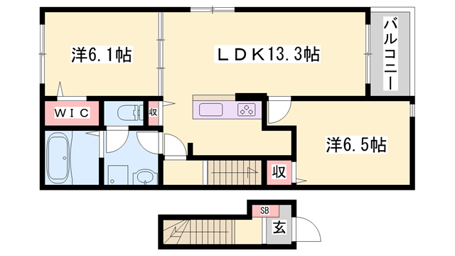 物件間取画像