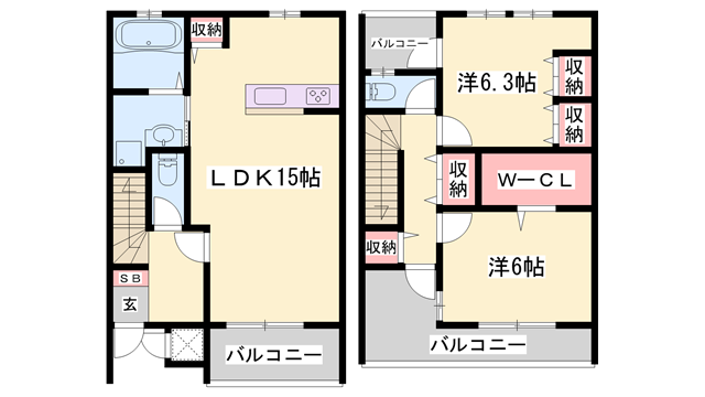 物件間取画像