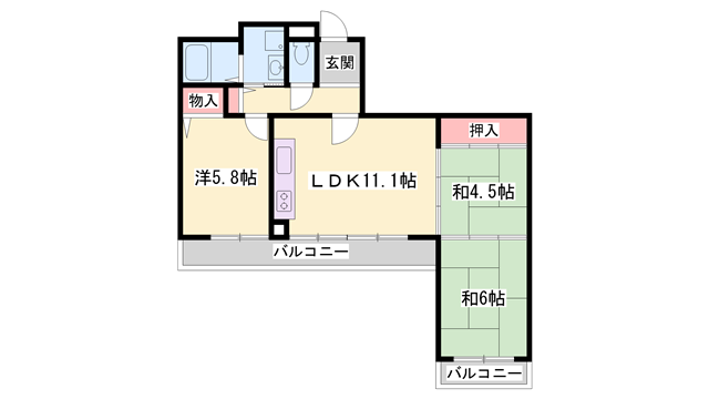 物件間取画像