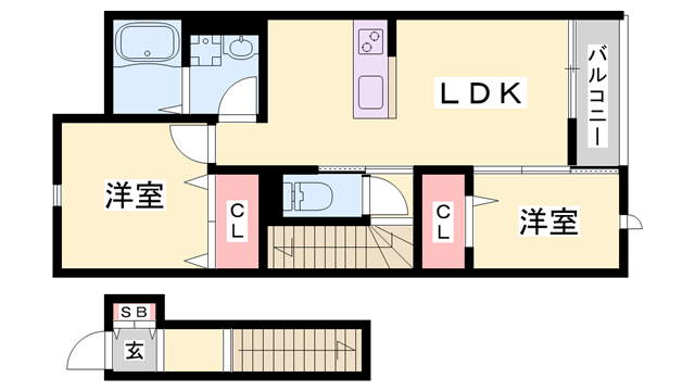 物件間取画像