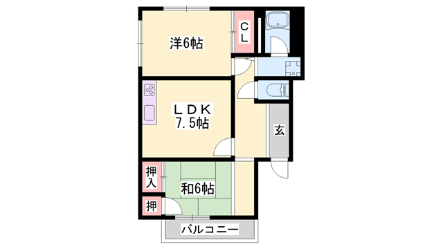 アバニティー東出口の物件間取画像