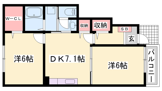 物件間取画像