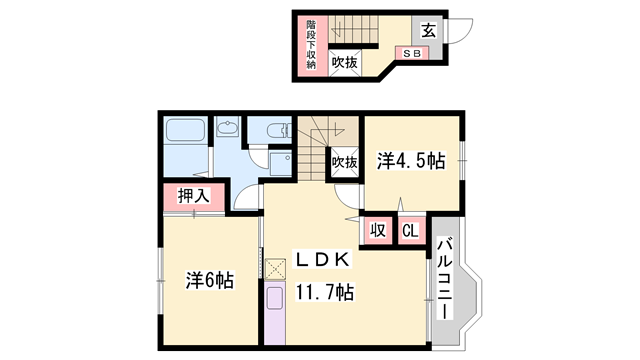 フォレストK A棟の物件間取画像