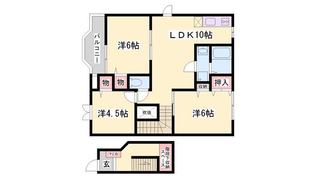 フォレストK B棟の物件間取画像