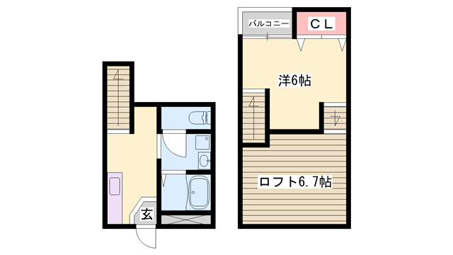 THE CITY姫路獨協大学前の物件間取画像