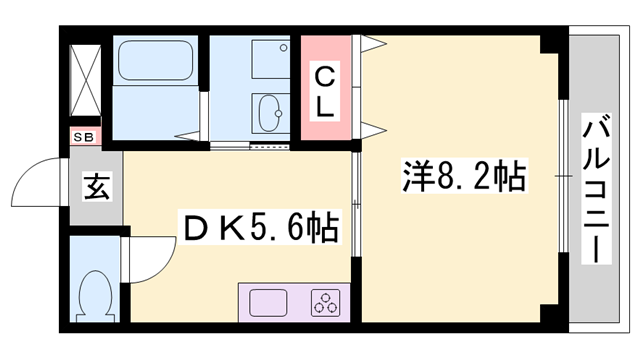 ヴァンクレールⅠの物件間取画像