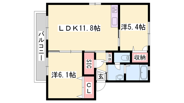 物件間取画像