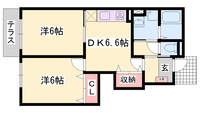 物件間取画像
