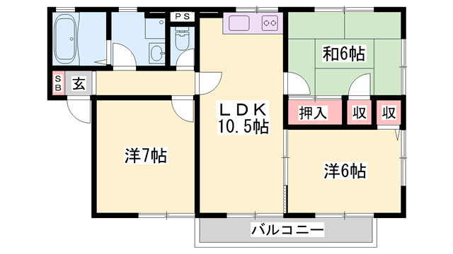 物件間取画像