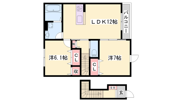 物件間取画像