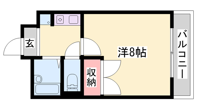 リッチウォーク市役所前 A棟の物件間取画像