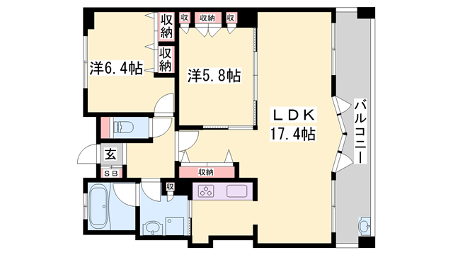 物件間取画像