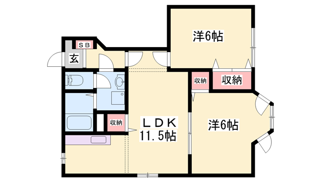 物件間取画像