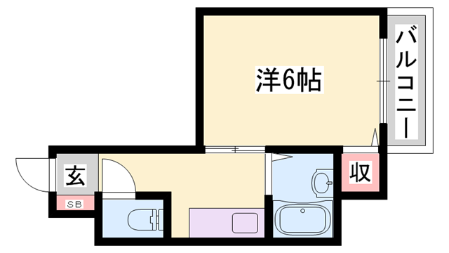 コーポはやのやの物件間取画像