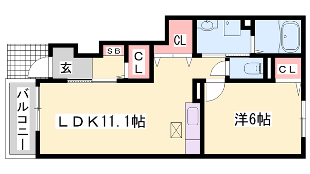 物件間取画像