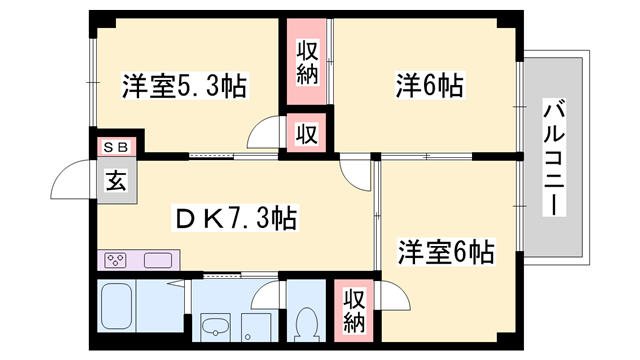 物件間取画像