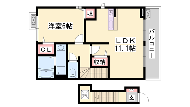物件間取画像
