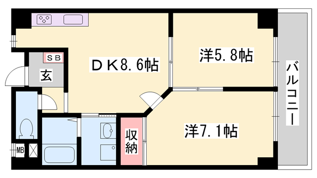物件間取画像