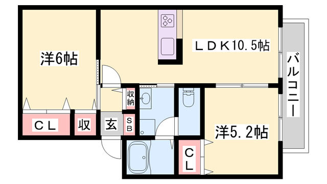 物件間取画像