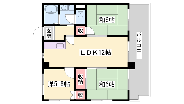 物件間取画像