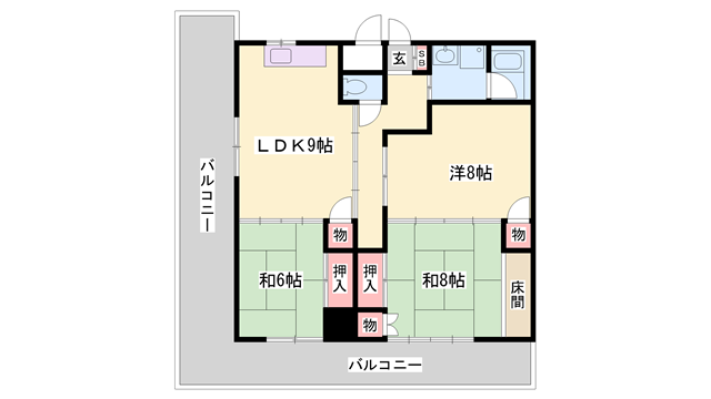 物件間取画像