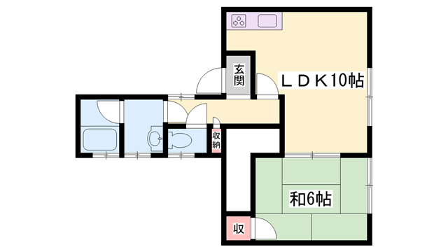 桜ヶ丘団地１５号棟の物件間取画像