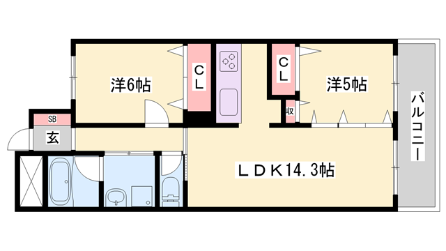 物件間取画像