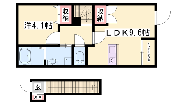 Koro Shine網干の物件間取画像