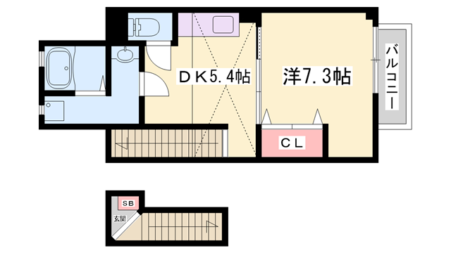 クレッシェンドKJの物件間取画像