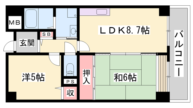 物件間取画像