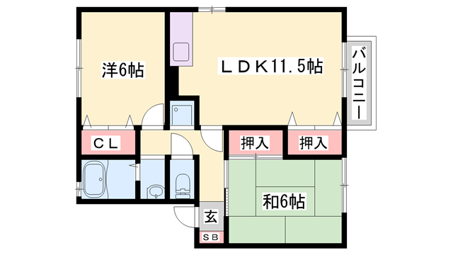 物件間取画像