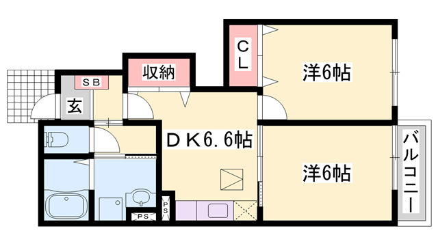 物件間取画像